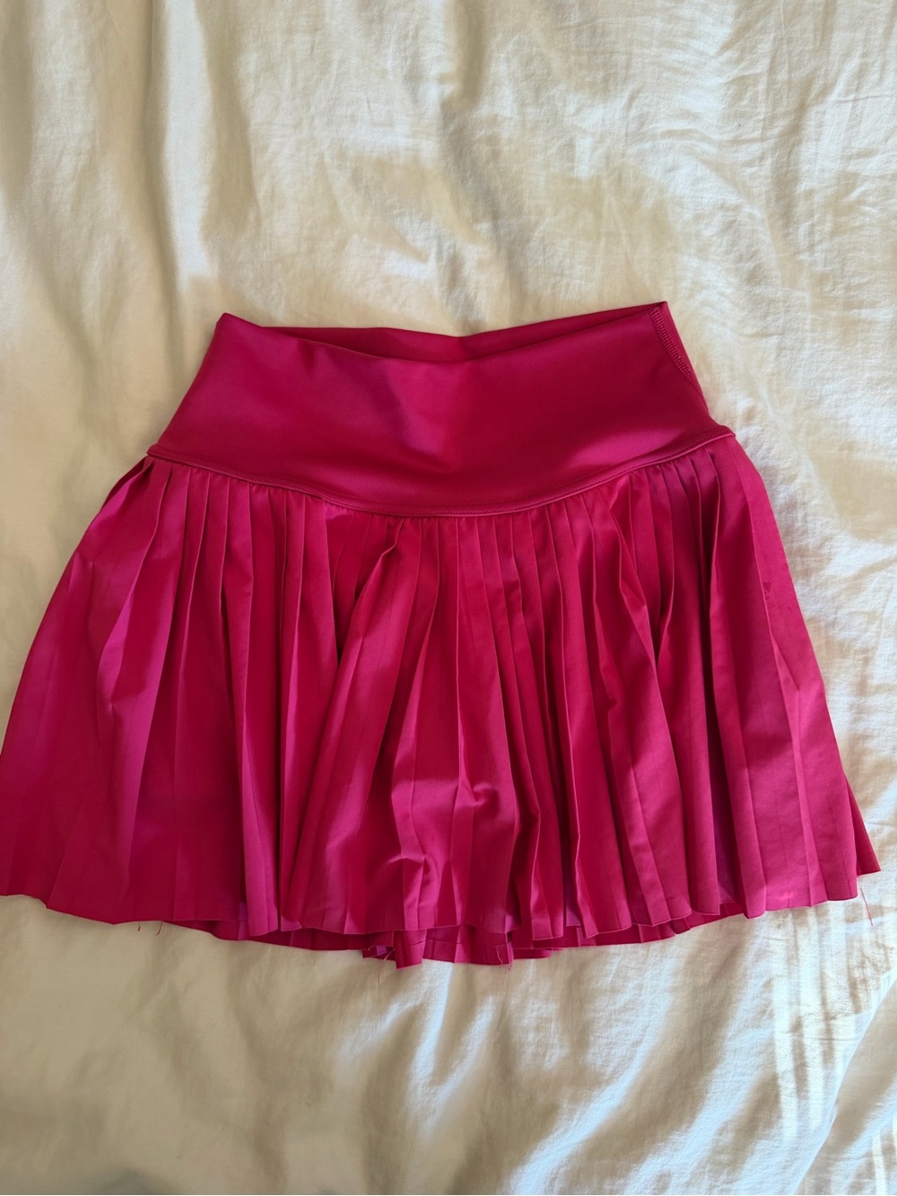 ALO Yoga Pleated Skater Skirt in Hot Pink